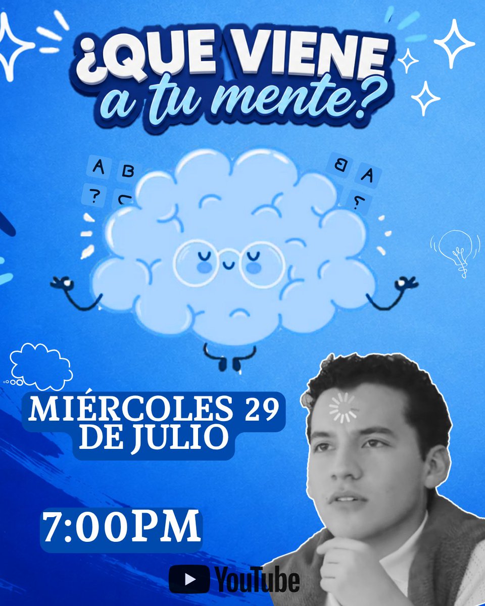 elcaballeroMG's tweet photo. 🤯¿Qué viene a tu mente? 🤯

¡Pon a prueba tu mente mientras hacemos stream de “Tuyo” en YouTube! ¿Te animas a participar? 💙✨

📅Miércoles 29 de julio
🕗7:00pm
🎧Playlist:https://t.co/v1t5DkpUqx

¡vamos por una meta más! 🤗💫 https://t.co/aSFMJFItZt