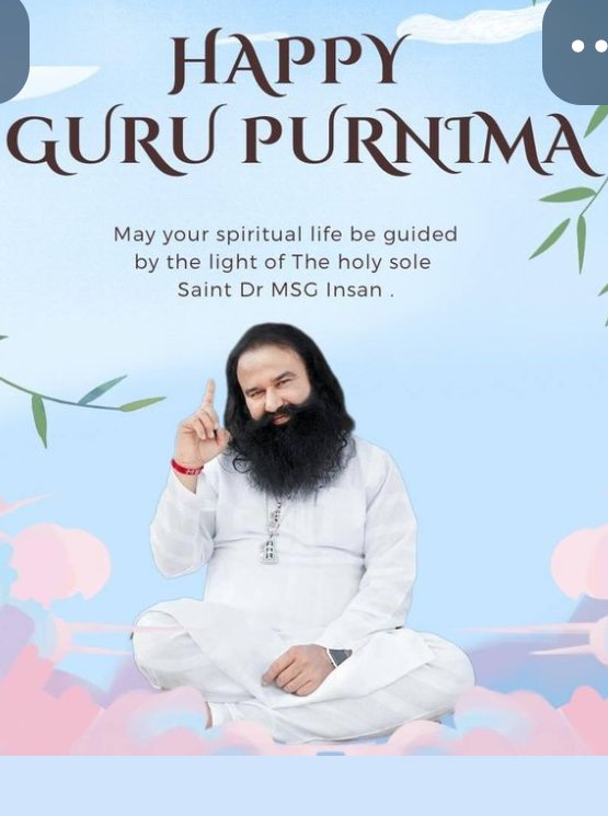 InsanPrinc50's tweet photo. On this #GuruPurnima let's celebrate with great welfare works by having humanity within ourselves by the guidance of Saint Dr Gurmeet Ram Rahim Singh Ji.....🩵 https://t.co/LBhF6MT3SE