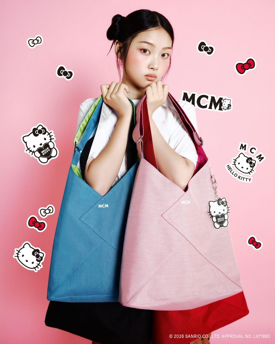 wwd_jp's tweet photo. 【本日発売】「MCM」×「ハローキティ」カプセルコレクション第2弾　ポップアップも開催
https://t.co/sMCNtM5KPk https://t.co/PyrHoYnoa4