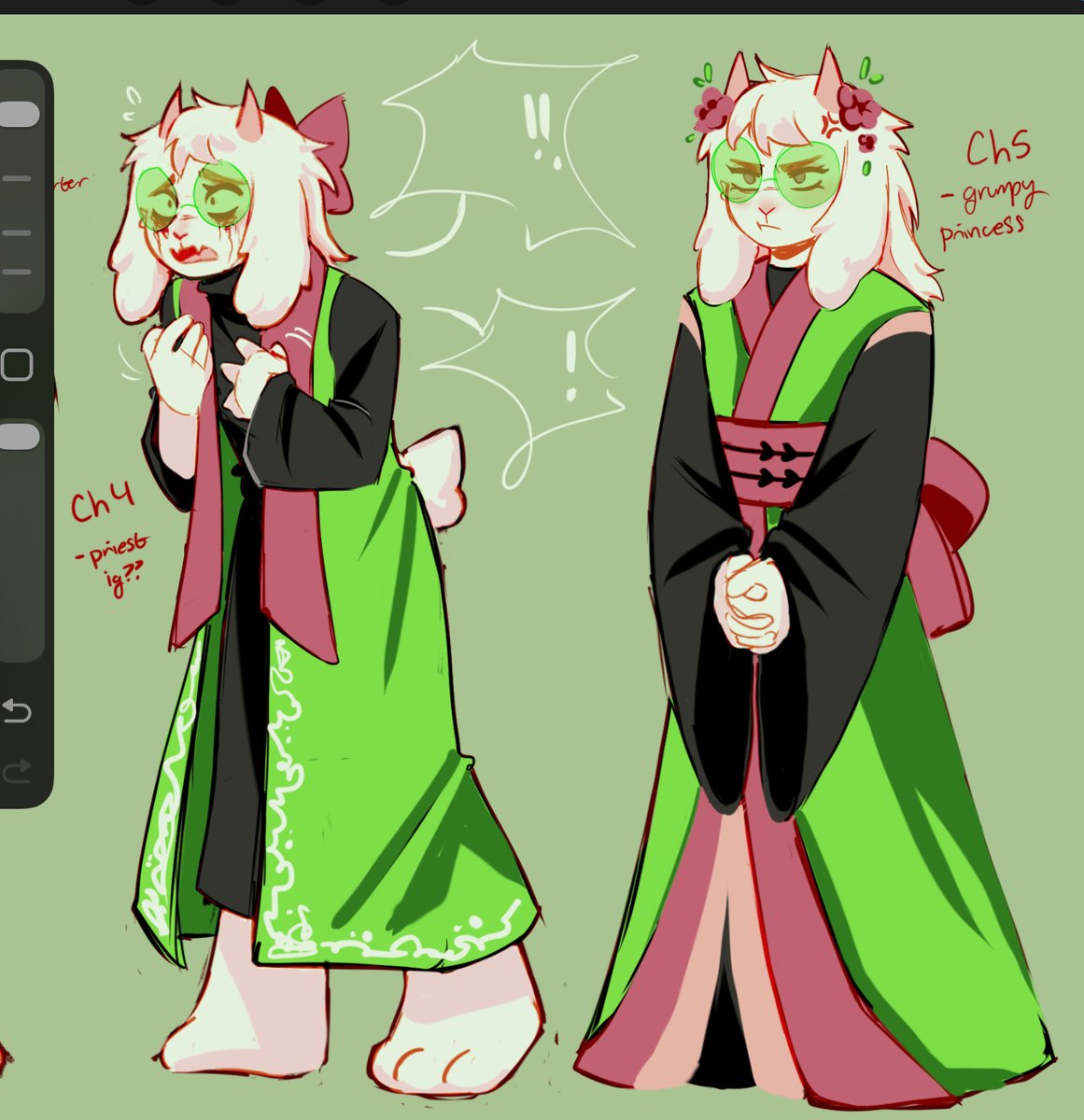cherriinie's tweet photo. ralsei’s turn 💃 https://t.co/bhC0cnzH6m