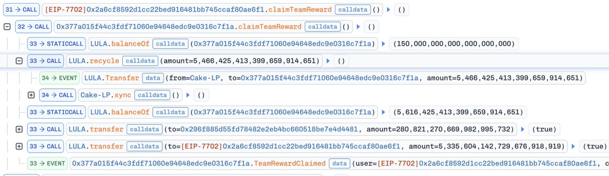 TenArmorAlert's tweet photo. 🚨TenArmor Security Alert🚨

Our system has detected a suspicious attack involving #LULA on #BSC, resulting in an approximately loss of $578.1K.

Attack transaction: https://t.co/FmBxya0tB6

With TenArmor’s TenMonitor, you get early detection and automated response to on-chain attacks.

Need protection? Reach out anytime!

#TenArmorAlert #TenArmor