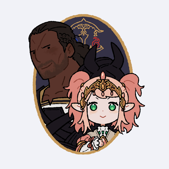 dreadwyrmtrance's tweet photo. raubahn and nanamo i drew for our rally (my table was @ uldah) https://t.co/UAZOa7ipl7