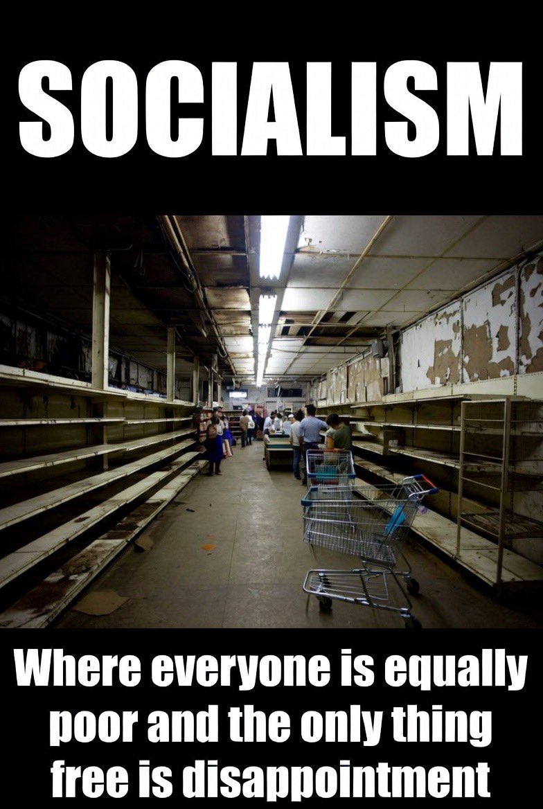 AlZPatriot's tweet photo. Socialism: where “equality” means everyone gets the same empty shelves
The only thing free is the disappointment 📉
#Socialism #EmptyShelves https://t.co/mzkfsaE5Vo