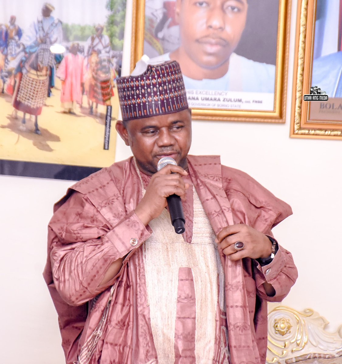 BMB1_Official's tweet photo. Mobbar LGA Stakeholders Pay Solidarity Visit to APC Governorship Candidate, Running Mate

The All Progressives Congress (APC) Governorship Candidate for the 2027 Borno State Governorship Election, Engr. Mustapha Gubio, FNSE, alongside his Deputy Governorship Running Mate, Hon. Ali Abdullahi Isa (AAI), on Tuesday received a high-powered delegation of stakeholders from Mobbar Local Government Area on a solidarity visit.

The delegation was led by the Executive Chairman of Mobbar Local Government Council, Hon. Mohammed M. Aji (M-Gas), and comprised prominent political leaders, traditional rulers, party faithful, and other influential stakeholders from the local government.

Also in the delegation were the APC House of Representatives Candidate for Mobbar, Hajiya Fati Kakinne, traditional rulers, community leaders, and other respected political figures who reaffirmed their commitment to the APC and pledged their unwavering support for the Gubio/AAI ticket ahead of the 2027 general elections.

The stakeholders expressed confidence in the leadership, vision, and capacity of Engr. Mustapha Gubio and Hon. Ali Abdullahi Isa to build on the developmental strides of the APC administration in Borno State, assuring them of the continued support and cooperation of the people of Mobbar Local Government Area.

The event was witnessed by the Borno State APC Chairman, Hon. Bello Ayuba; the Deputy State APC Chairman, Hon. Alhaji Garba Mulima; the APC State Security Coordinator, Mustapha Loskuri; Hon. Gambomi Marte, Dr Zanna Modu Gubio as well as other party executives, stakeholders, and supporters.

The solidarity visit further underscored the growing unity and grassroots support enjoyed by the APC governorship ticket across Borno State as preparations for the 2027 general elections continue.