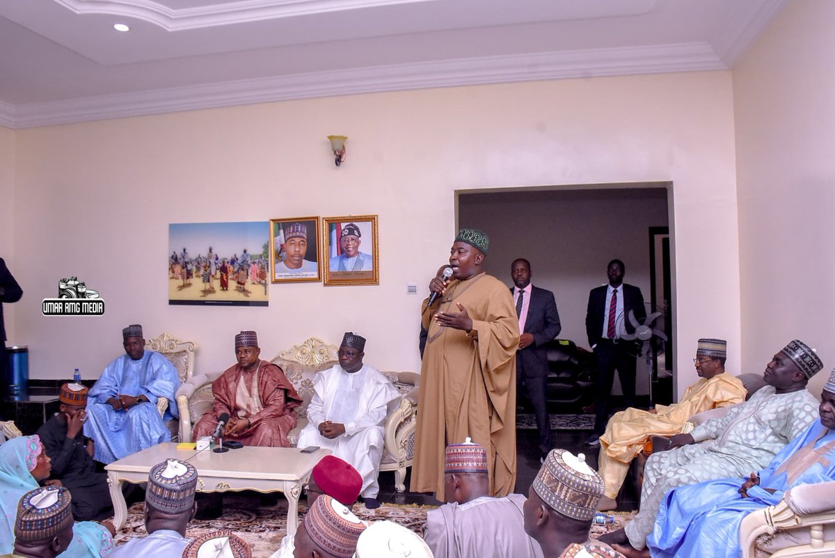 BMB1_Official's tweet photo. Mobbar LGA Stakeholders Pay Solidarity Visit to APC Governorship Candidate, Running Mate

The All Progressives Congress (APC) Governorship Candidate for the 2027 Borno State Governorship Election, Engr. Mustapha Gubio, FNSE, alongside his Deputy Governorship Running Mate, Hon. Ali Abdullahi Isa (AAI), on Tuesday received a high-powered delegation of stakeholders from Mobbar Local Government Area on a solidarity visit.

The delegation was led by the Executive Chairman of Mobbar Local Government Council, Hon. Mohammed M. Aji (M-Gas), and comprised prominent political leaders, traditional rulers, party faithful, and other influential stakeholders from the local government.

Also in the delegation were the APC House of Representatives Candidate for Mobbar, Hajiya Fati Kakinne, traditional rulers, community leaders, and other respected political figures who reaffirmed their commitment to the APC and pledged their unwavering support for the Gubio/AAI ticket ahead of the 2027 general elections.

The stakeholders expressed confidence in the leadership, vision, and capacity of Engr. Mustapha Gubio and Hon. Ali Abdullahi Isa to build on the developmental strides of the APC administration in Borno State, assuring them of the continued support and cooperation of the people of Mobbar Local Government Area.

The event was witnessed by the Borno State APC Chairman, Hon. Bello Ayuba; the Deputy State APC Chairman, Hon. Alhaji Garba Mulima; the APC State Security Coordinator, Mustapha Loskuri; Hon. Gambomi Marte, Dr Zanna Modu Gubio as well as other party executives, stakeholders, and supporters.

The solidarity visit further underscored the growing unity and grassroots support enjoyed by the APC governorship ticket across Borno State as preparations for the 2027 general elections continue.
