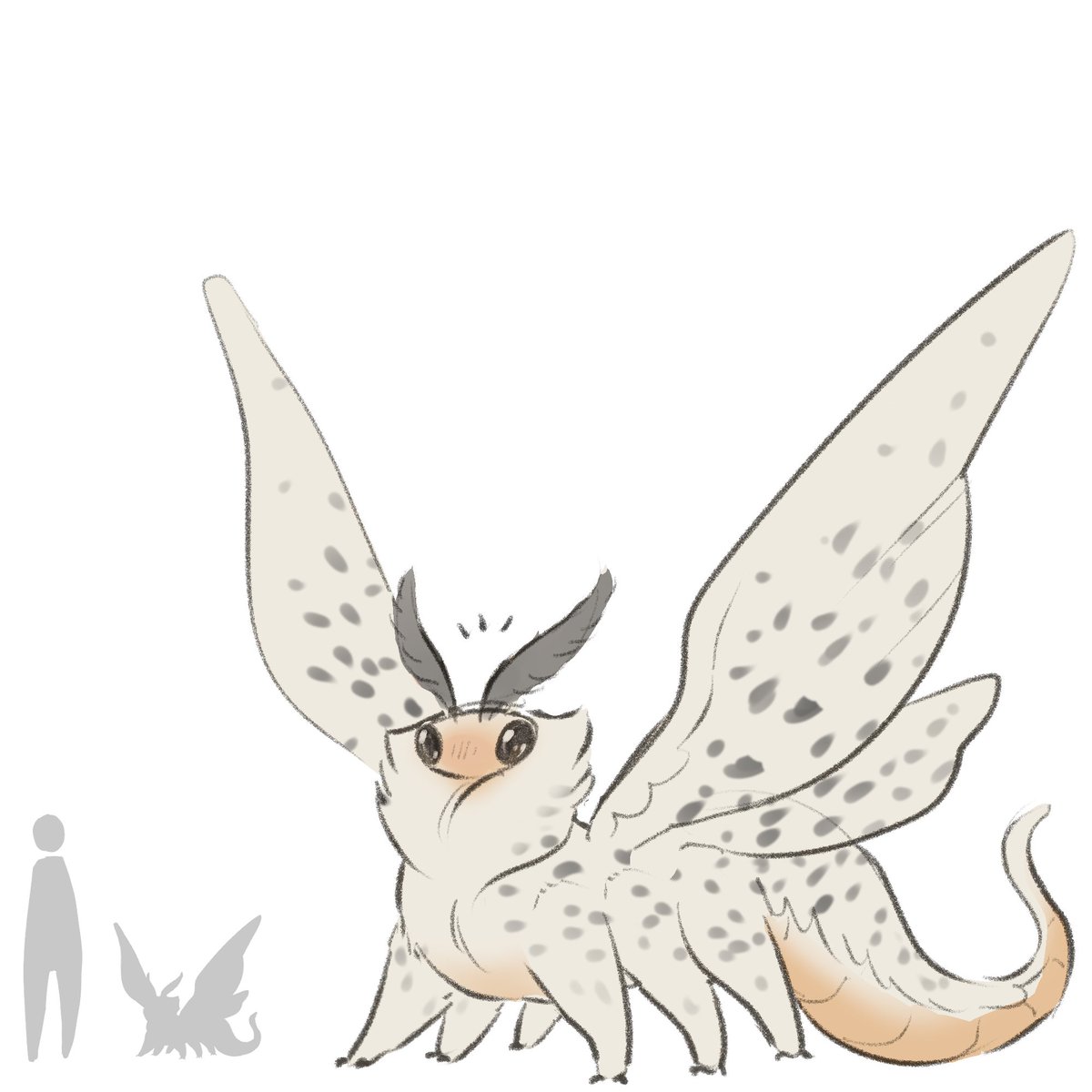 TateOfTot's tweet photo. a moth dragon thing https://t.co/td5u9saLcx