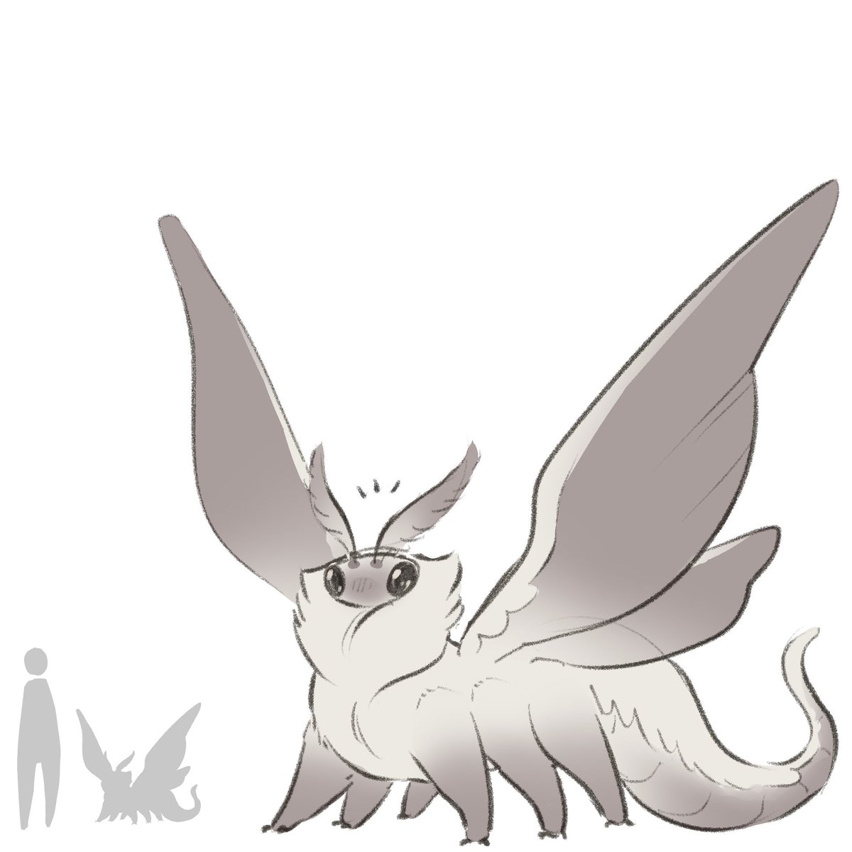 TateOfTot's tweet photo. a moth dragon thing https://t.co/td5u9saLcx
