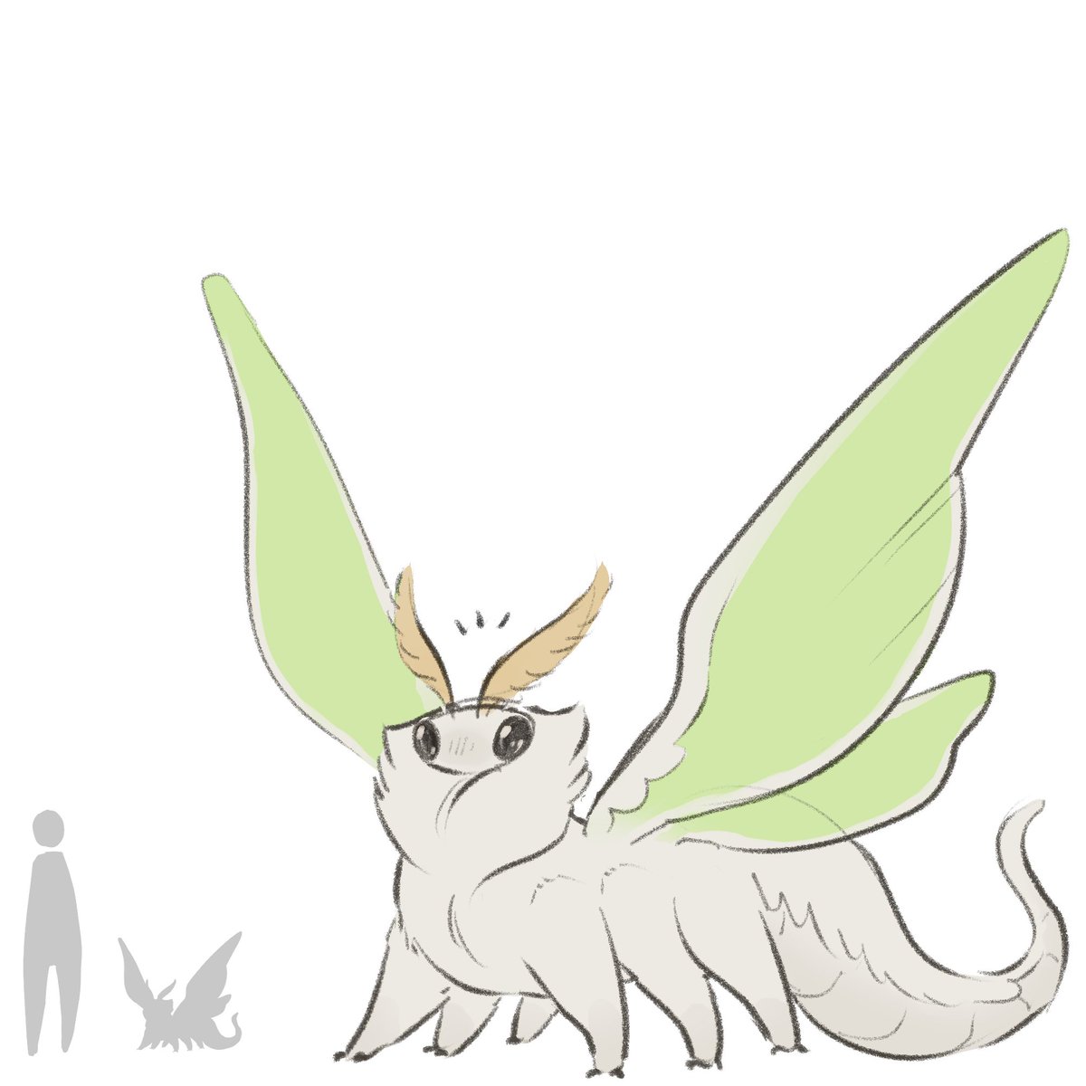 TateOfTot's tweet photo. a moth dragon thing https://t.co/td5u9saLcx