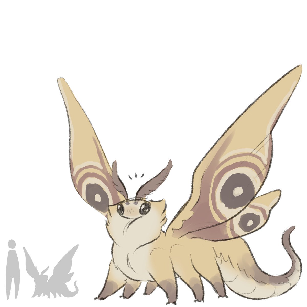 TateOfTot's tweet photo. a moth dragon thing https://t.co/td5u9saLcx