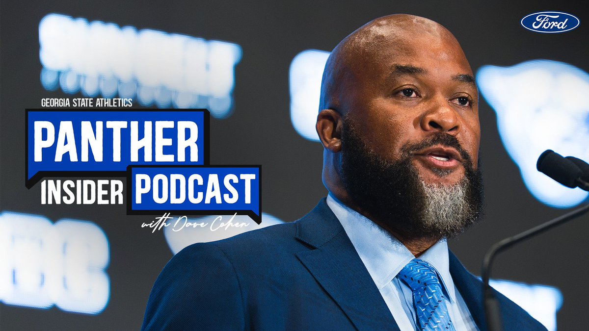 GaStateVoice's tweet photo. On the latest Panther Insider Podcast, we're talking @GeorgiaStateFB from Sun Belt Conference Media Days in New Orleans. Dave Cohen talks with HC Dell McGee, QB Cameran Brown, DE Jabriel Rhodes-Nelson and SBC commissioner Keith Gill.

Listen: https://t.co/QZciiFzCy5 https://t.co/WmH0DWhf6t