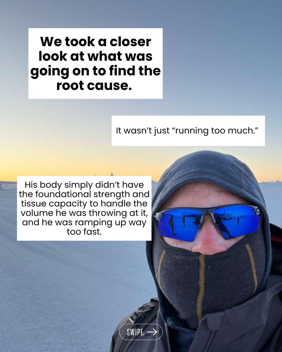 athelitetherapy's tweet photo. From chronic shin pain to 7 marathons in 7 days on 7 continents. 🏃‍♂️🌍

A runner came to us dealing with constant shin pain. Every time he tried to bump up his weekly mileage, his shins would flare up and force him to stop. 

Read more:

https://t.co/XCBIdlcWeN https://t.co/6lT6h8GBXz