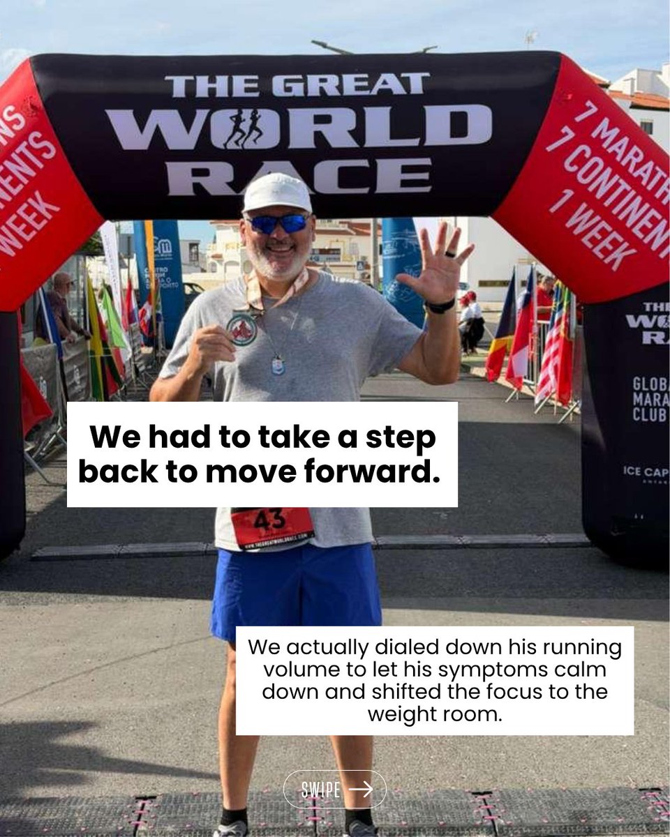 athelitetherapy's tweet photo. From chronic shin pain to 7 marathons in 7 days on 7 continents. 🏃‍♂️🌍

A runner came to us dealing with constant shin pain. Every time he tried to bump up his weekly mileage, his shins would flare up and force him to stop. 

Read more:

https://t.co/XCBIdlcWeN https://t.co/6lT6h8GBXz