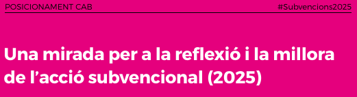 associacionsbcn's tweet photo. 📢 L’associacionisme de Barcelona reivindica un nou model de subvencions. Cal superar la rigidesa administrativa i prioritzar el teixit comunitari per sobre del mercantilisme. ✊
#Subvencions2025
Llegeix el posicionament 👇 
🔗https://t.co/xzFTKxohuO https://t.co/seAegI1PVp