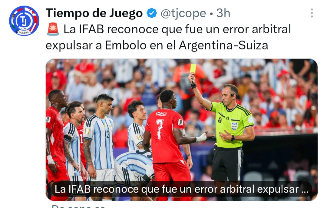 VanderCintas's tweet photo. @CorlettaJose @AtaqueFutbolero Me sacas 3 supuestos errores, uno de ellos boca tapada de cucu? Venga vaa, te puedo sacar patadas de Argentina que merecieron targeta las que quieras, hubo una acción de Tagliafico, dónde le hace 3 faltas en la misma acción a Lamine. Lo del gol de Nico es una estafa y lo sabes. https://t.co/KfMgE0M8Wr