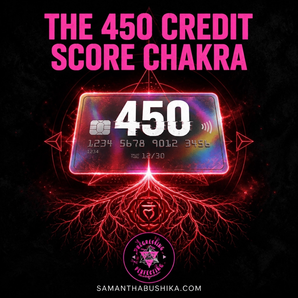 pronotper's tweet photo. My credit score was 450. That's not a number. That's a root chakra report card. Budgeting is grounding. Paying bills is energy work. Building credit is spiritual practice. Heal your root chakra. Free guide in bio. #RootChakra https://t.co/DO2CxpYAbS