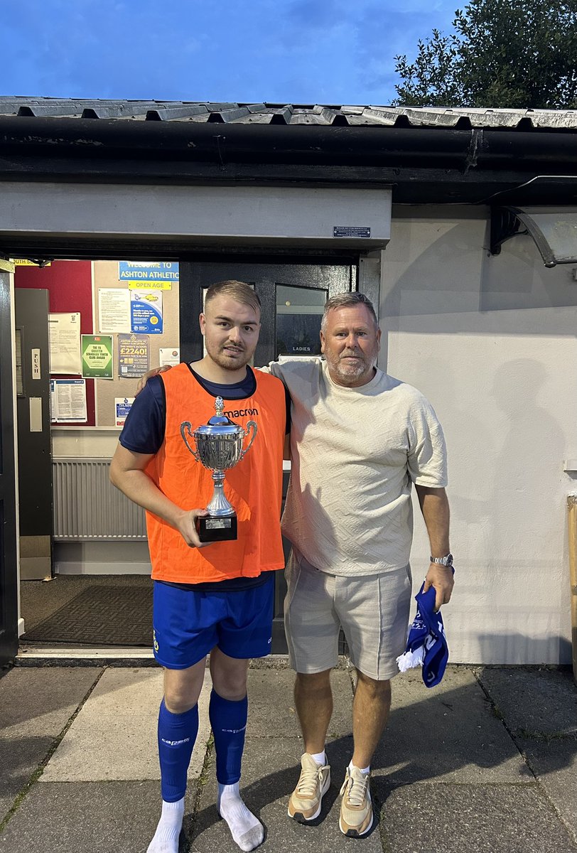 AshtonAthletic's tweet photo. FT Ashton Athletic  2 - 1 @Padiham_FC 

A great way to end our pre-season, and a top game of football to watch. 

But tonight was about so much more than the result. Tonight’s game brought together two clubs that were a big part of Bandy’s football journey.  A special evening to remember a top player on the pitch, and an even better person off it. ❤️

A huge thank you to everyone who came along to support the occasion, especially Bandy’s friends and family.

We look forward to doing it all again next year. 💛💙