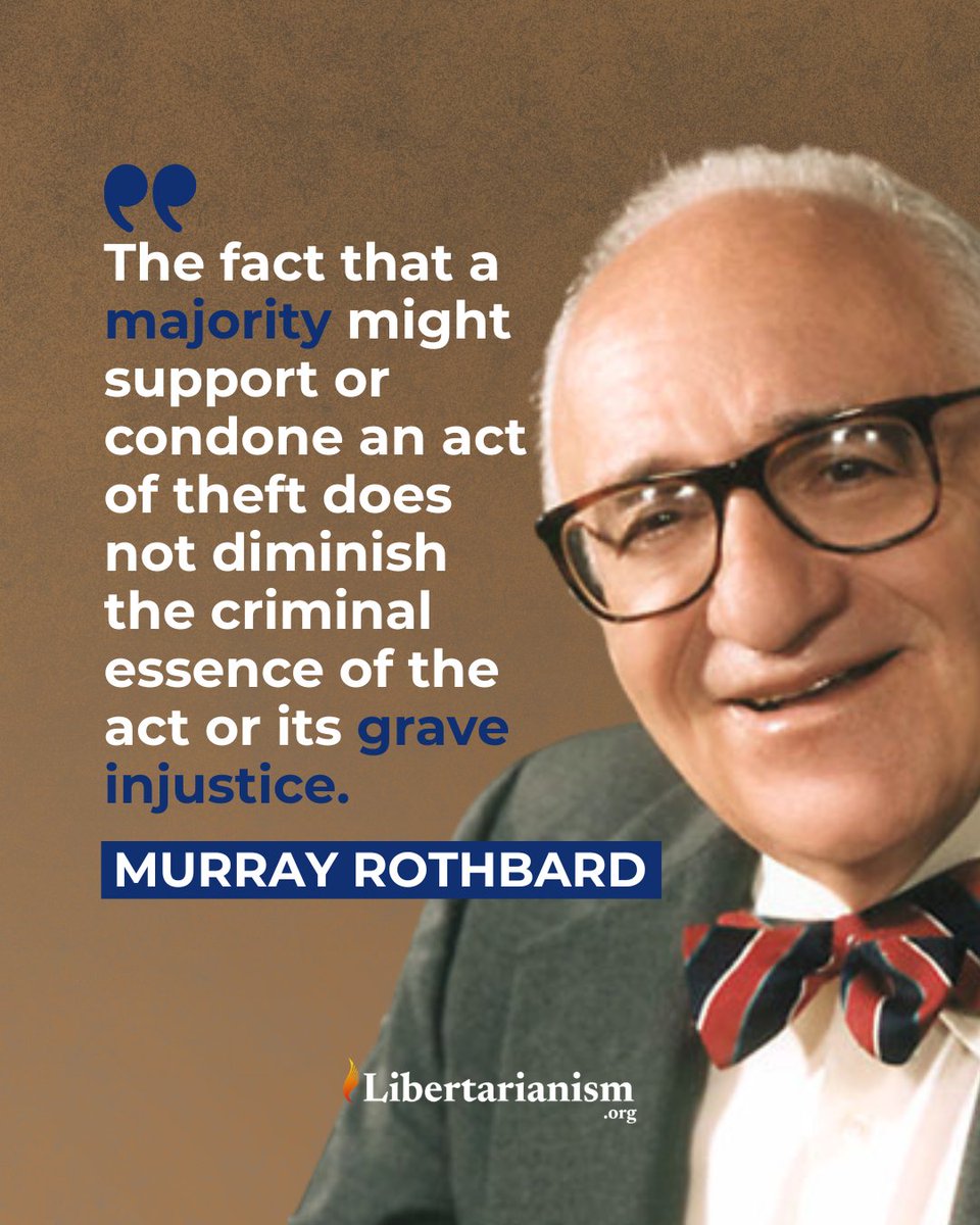 libertarianism's tweet photo. Majority rule doesn't make something right. https://t.co/LVvDfAtszk