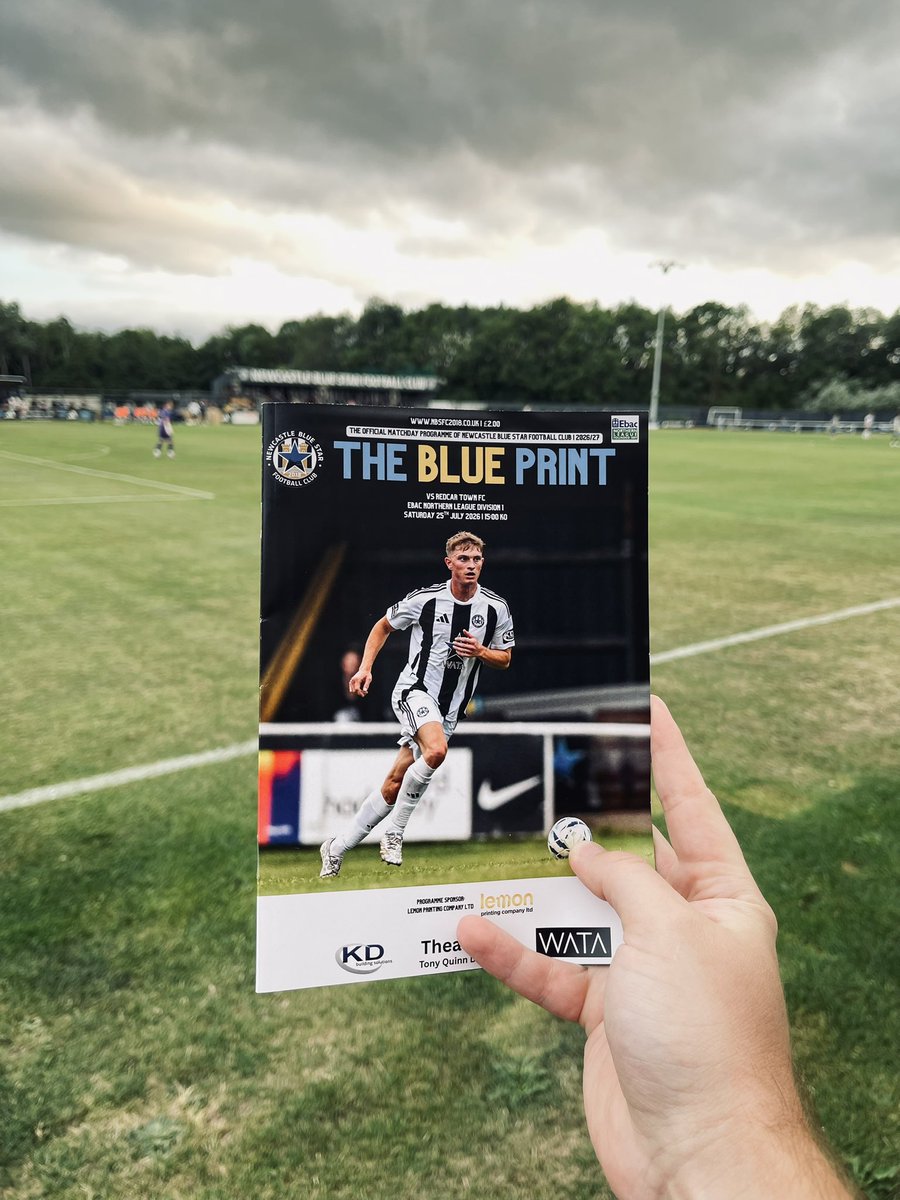 reeceburns98's tweet photo. Nothing beats football on a warm summer evening. Blue Star host @kendaltownfc tonight. Admission: £8 and programmes were available from Saturday’s home game. https://t.co/q9GXRejzfL