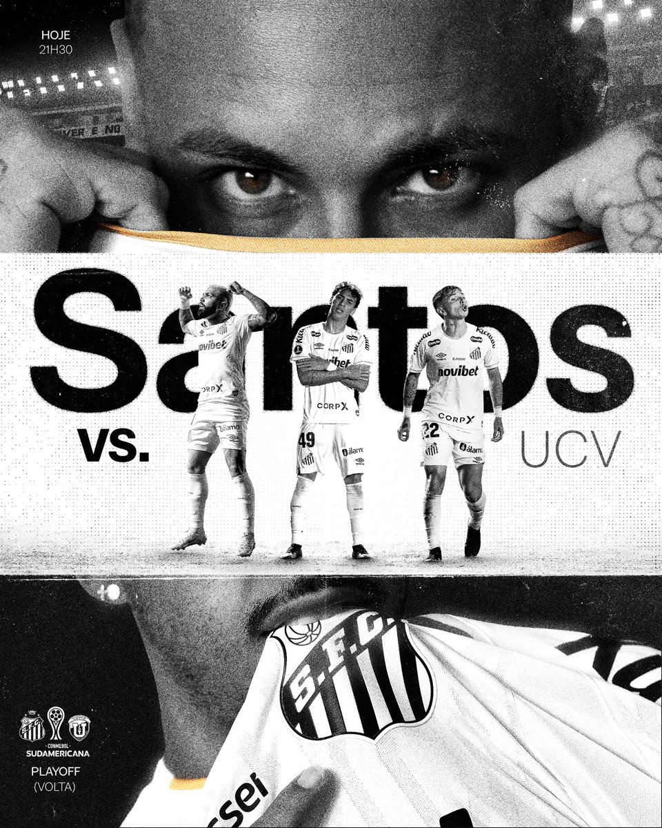 SantosFC's tweet photo. Dia de Santos. Dia de Alçapão. Dia de CONMEBOL #Sudamericana! ⚪⚫ https://t.co/kzUyg5dHPh