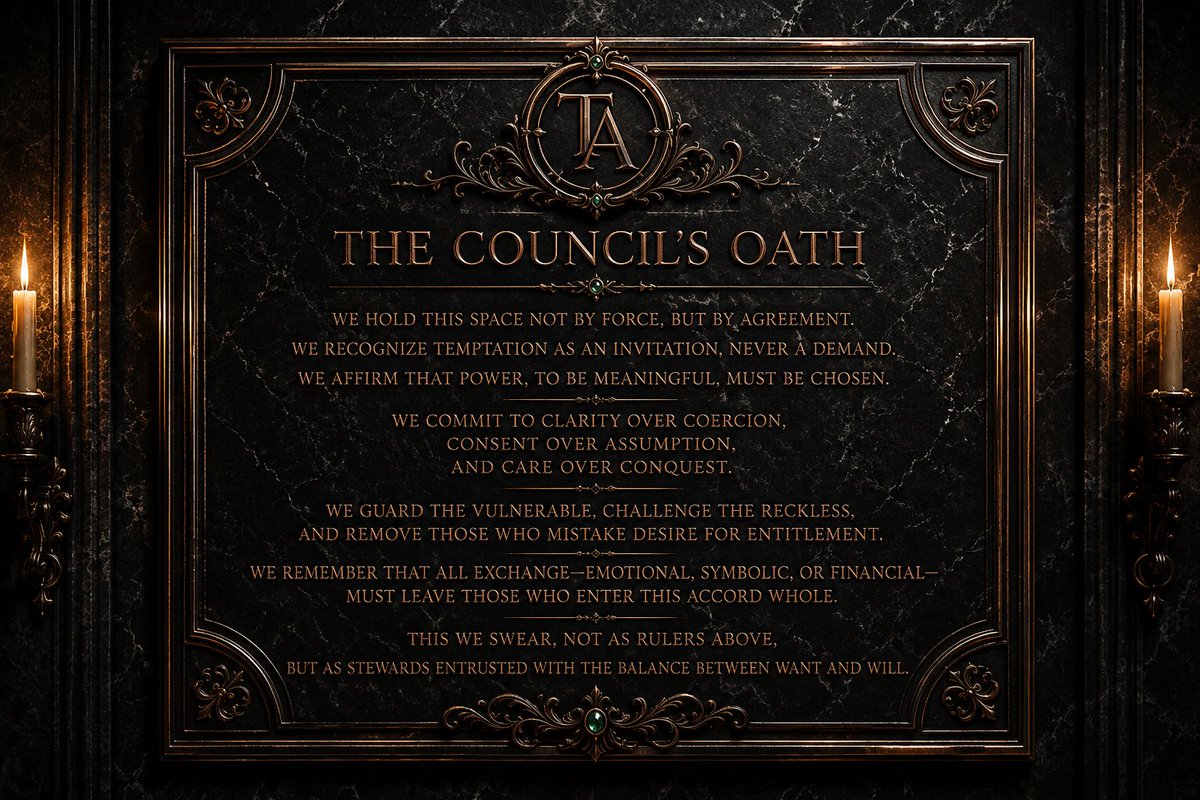 temptationaccrd's tweet photo. It's on you to embrace the temptation.  

We'll hold the door open.

- The Council  

https://t.co/FPgx3zwHIr https://t.co/6357CeAqe4