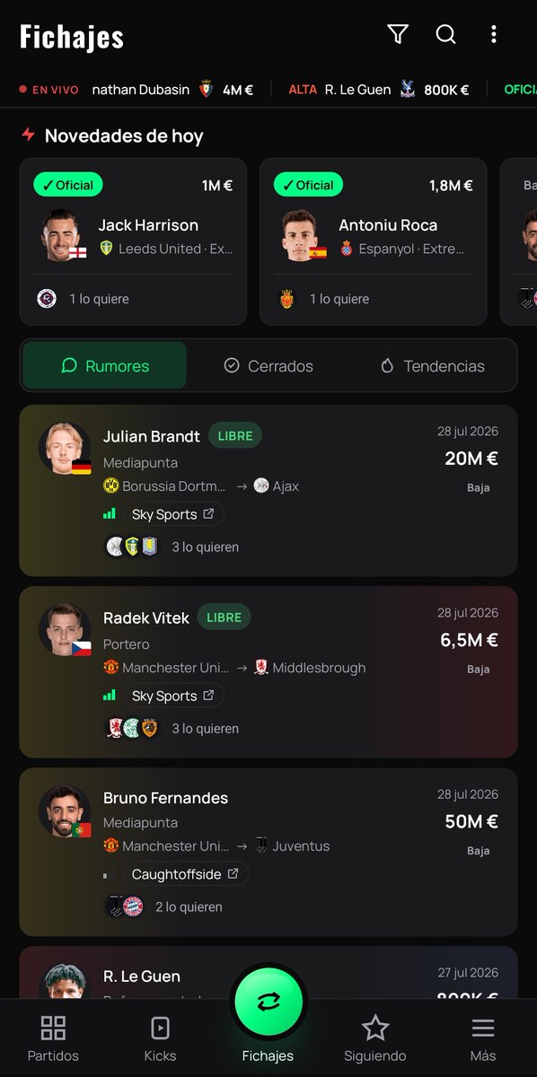 siniestrin's tweet photo. @biwenger @diarioas Está mejor que premie las acciones decisivas, Sofascore es muy "administrativo". La app de Android tiene buena pinta y el mercado de fichajes que tiene es bastante novedoso. https://t.co/Yu42CvekNf