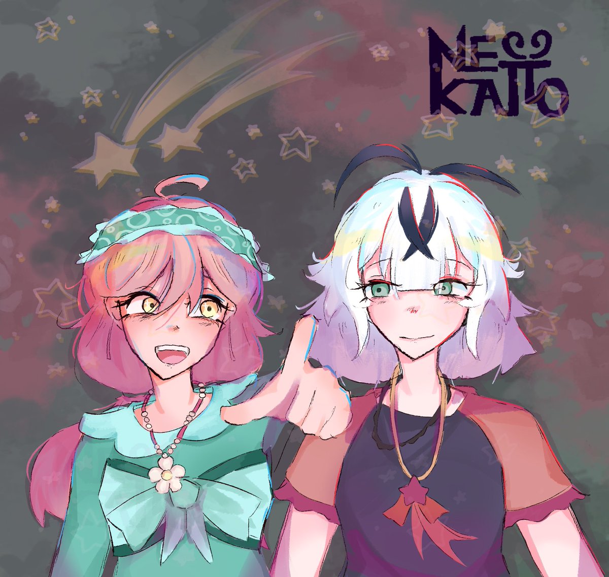 Nekatto's tweet photo. @willowsund_art ✨07/27/2026 Attack to Kazihiras ✨
I LOVE THEIR ARTSTYLE AND CHARACTERS SO MUCH, ALSO IM SO HAPPY THAT WE ARE FRIENDS BECAUSE OF ARTFIGHT 2 YEARS AGO HEHEHHE
ILY CG YEEY 💜

Their profile: @Renga4life_ 
Attack | References https://t.co/Lh7zCpxSVc