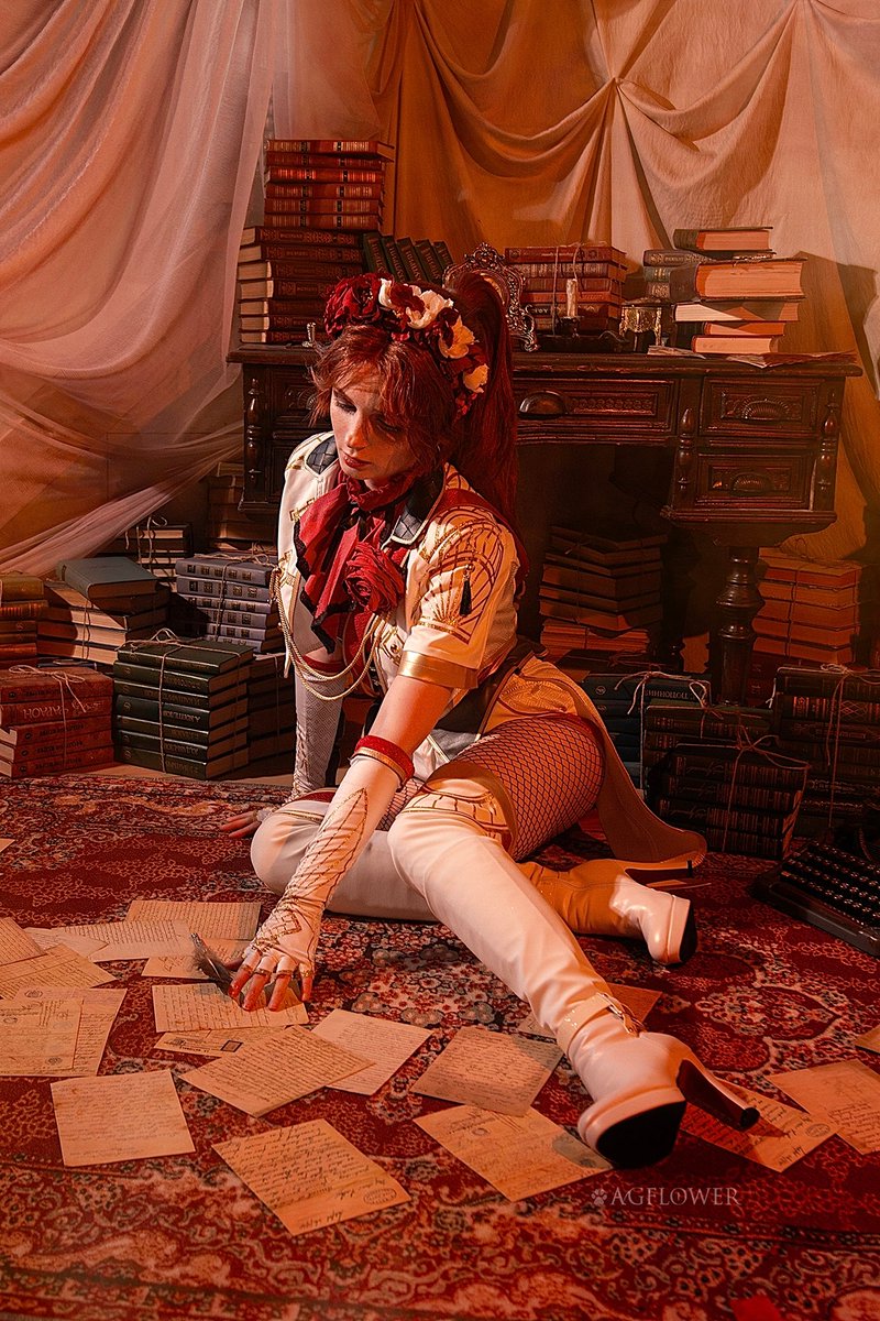 agflower1's tweet photo. "Time to spill some ink..." (c)

Mael's passion for writing became a tragedy for her family. Here, I wanted to show her vulnerable and broken among books. Only pain and loss.💔

P.S. Hope the Expedition creators make a game about writers next! https://t.co/3Gx3lEiwA1