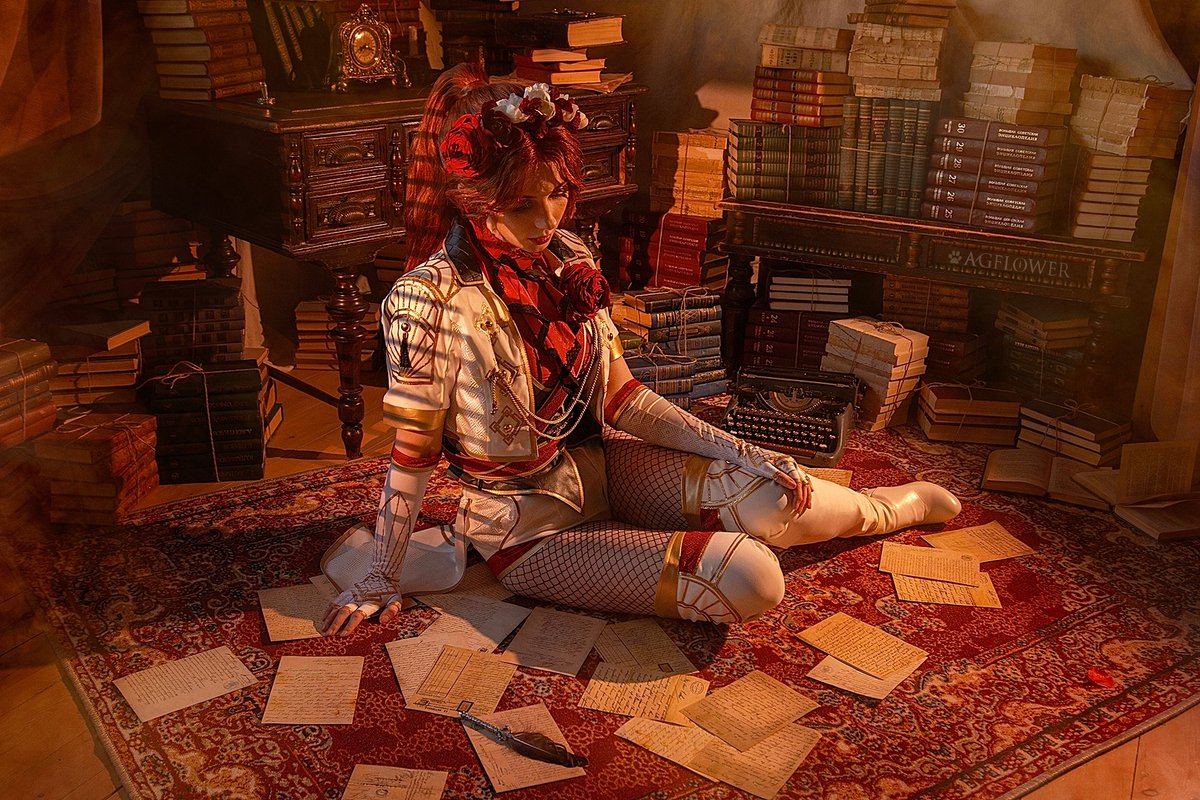 agflower1's tweet photo. "Time to spill some ink..." (c)

Mael's passion for writing became a tragedy for her family. Here, I wanted to show her vulnerable and broken among books. Only pain and loss.💔

P.S. Hope the Expedition creators make a game about writers next! https://t.co/3Gx3lEiwA1