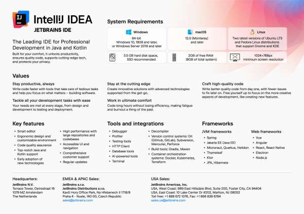 marktevans's tweet photo. Enterprise Java and Kotlin projects rarely stay in one language or one framework, and the IDE has to keep up. 💡 Ask us how IntelliJ IDEA supports Spring, Jakarta EE, Ktor, and more out of the box. @JetBrains https://t.co/TSYQVATGp7