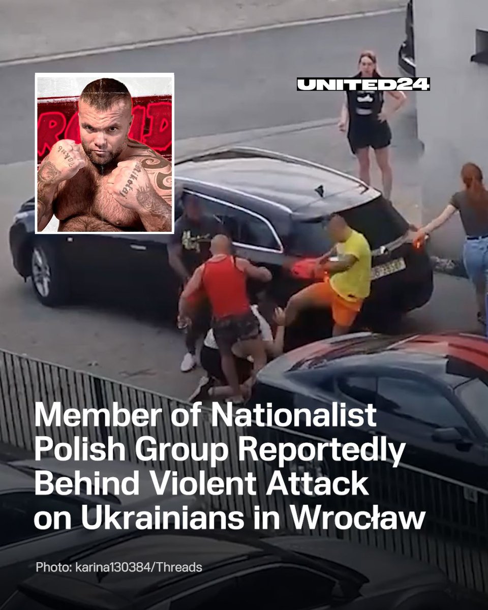 United24media's tweet photo. ⚡️ Polish police arrested two men for a violent, hate-driven attack on a Ukrainian couple. 

🧵 1/4 ⬇️ https://t.co/SKpxCPCv19