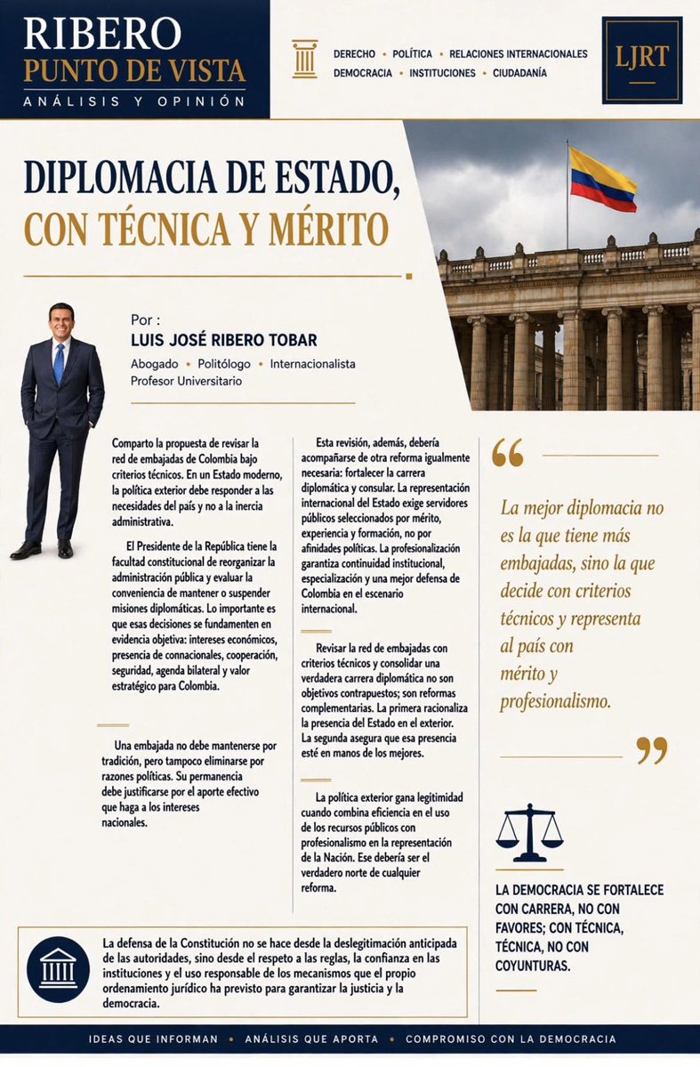 LUISJOSERIBERO's tweet photo. #servicioexterior #carreradiplomatica #meritocracia #academiadiplomatica #estadodederecho https://t.co/DtBv7UQVzz