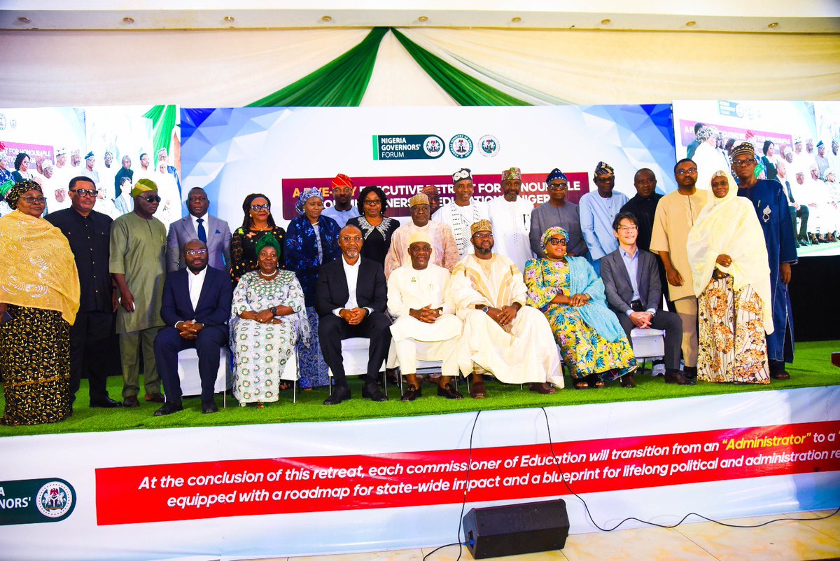 NigEducation's tweet photo. FEDERAL MINISTRY OF EDUCATION

PRESS RELEASE

NIGERIA'S EDUCATION TRANSFORMATION BEGINS WITH DATA, PARTNERSHIP AND BOLD LEADERSHIP, SAYS ALAUSA

The Federal Government has reaffirmed its commitment to transforming Nigeria's education sector through stronger collaboration with state governments, data-driven planning and sustainable reforms that improve learning outcomes nationwide.

Speaking at the Executive Retreat for Honourable Commissioners of Education, the Honourable Minister of Education, Dr. Maruf Olatunji Alausa, CON, said effective education transformation requires strong Federal-State partnerships, reliable education data and bold leadership. He stressed that the deployment of the National Education Data Infrastructure (NEDI) and the Digitalised Nigeria Education Management Information System (DNEMIS) will strengthen planning, accountability, resource allocation and evidence-based decision-making across the sector.

The Minister also urged states to take advantage of the World Bank-supported HOPE Education Programme, which provides US$552 million in performance-based financing to improve education governance, teacher quality and learning outcomes. He encouraged participating states to complete all required implementation processes to access the available funding.

Dr. Alausa reaffirmed that the Nigeria Education Sector Renewal Initiative (NESRI) remains focused on expanding foundational learning, Technical and Vocational Education and Training (TVET), STEM education, digital learning and sustainable education financing.

The Federal Ministry of Education reiterated its commitment to working closely with state governments, development partners and stakeholders to build an inclusive, resilient and globally competitive education system that equips every Nigerian learner with the knowledge and skills required for national development.

Boriowo Folasade
Director, Press and Public Relations