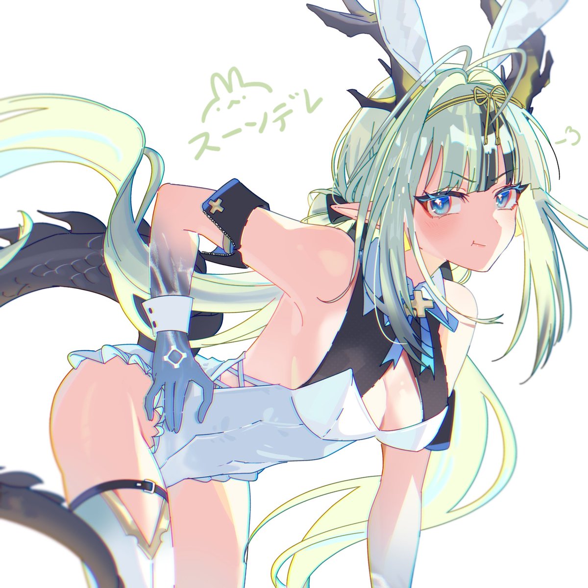 KaitZitt's tweet photo. Si sama bunny mode!! 🐉🐇

#ArknightsEndfield #HomecomingCC https://t.co/Fr4q2BD6Lg