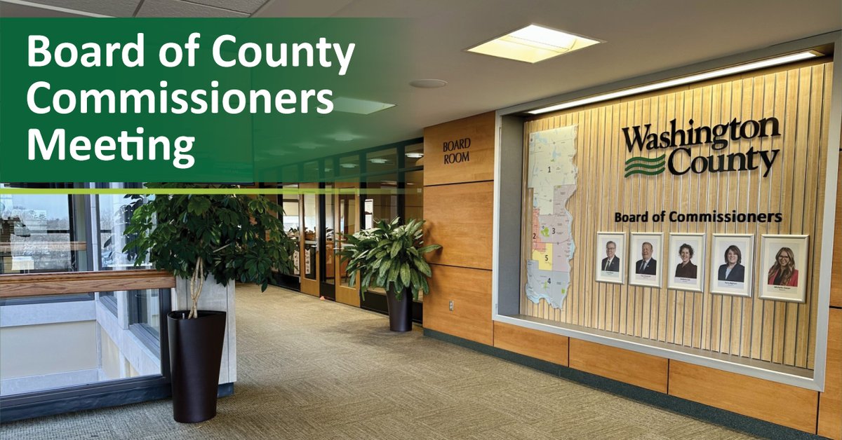 WashingtonCoMN's tweet photo. The Washington County Commissioners began its review of the county's recommended 2027 budget in a livestreamed and recorded workshop July 28. The board's review of the 2027 budget will take place July 28 to September 1.
Read: https://t.co/EvElRFTncc
Watch: https://t.co/PPJmXEiXC3 https://t.co/luWi0PNDgB