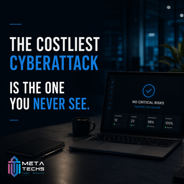 meta_techs's tweet photo. The most expensive cyber incidents are often the ones that never happen.

Why?

Because someone found the vulnerability before attackers did.

That's the value of proactive security and VAPT.

#CyberSecurity #VAPT #InfoSec https://t.co/BaRwm982Dd