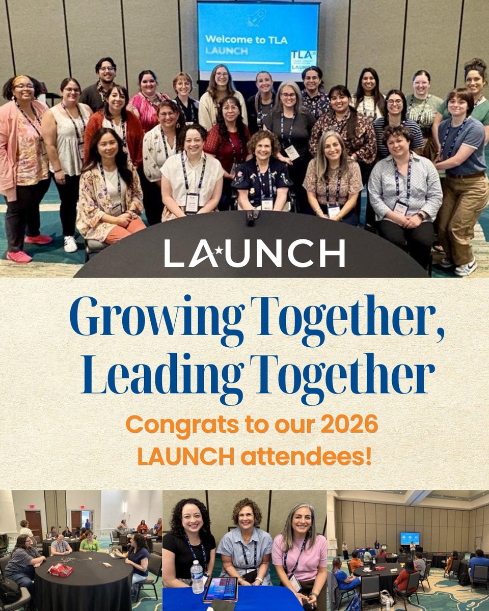 TXLA's tweet photo. What an incredible LAUNCH 2026! We loved seeing attendees and speakers connect, share ideas, and grow as future library leaders. Congrats to our 2026 LAUNCH attendees! We canโt wait to see where your leadership journey leads. #LibraryLeaders #FutureLibrarians #TexasLibraries https://t.co/jHaJf2R0JB