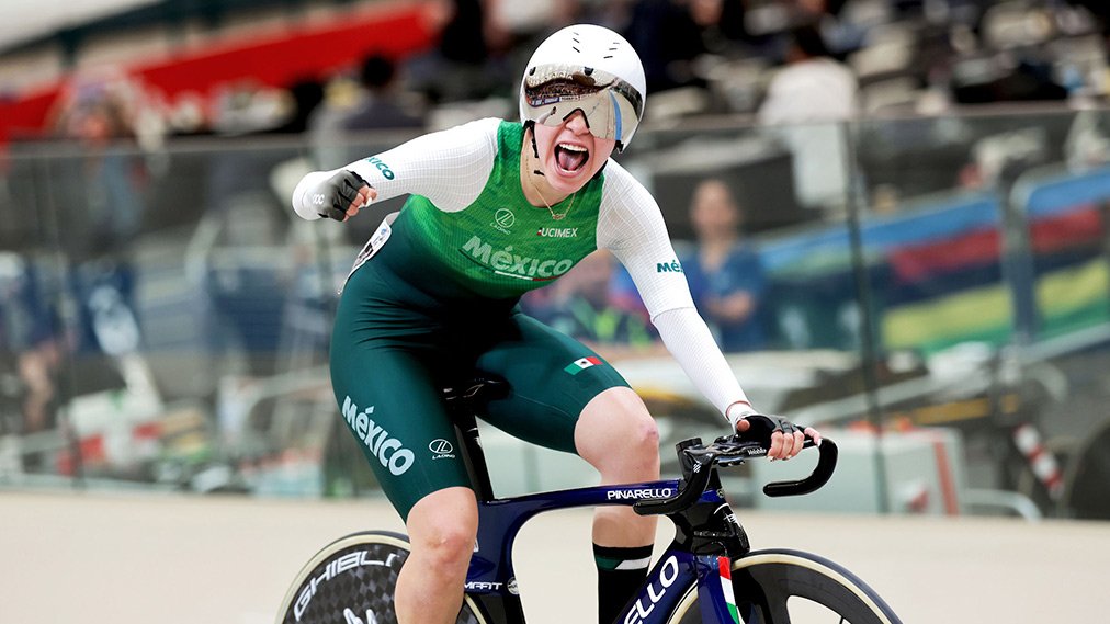OlimpismoMex's tweet photo. ¡Medalla de oro! 🥇🇲🇽

Nuestra campeona mundial, Yareli Acevedo, se corona campeona centrocaribeña en el Omnium.

🥇 Yareli Acevedo🇲🇽
🥈 Marlies Mejias🇨🇺
🥉 Lina Hernández🇨🇴

El Omnium se compone de cuatro pruebas: Scratch, Tempo, Eliminación y por Puntos. https://t.co/XU3pABH8eL
