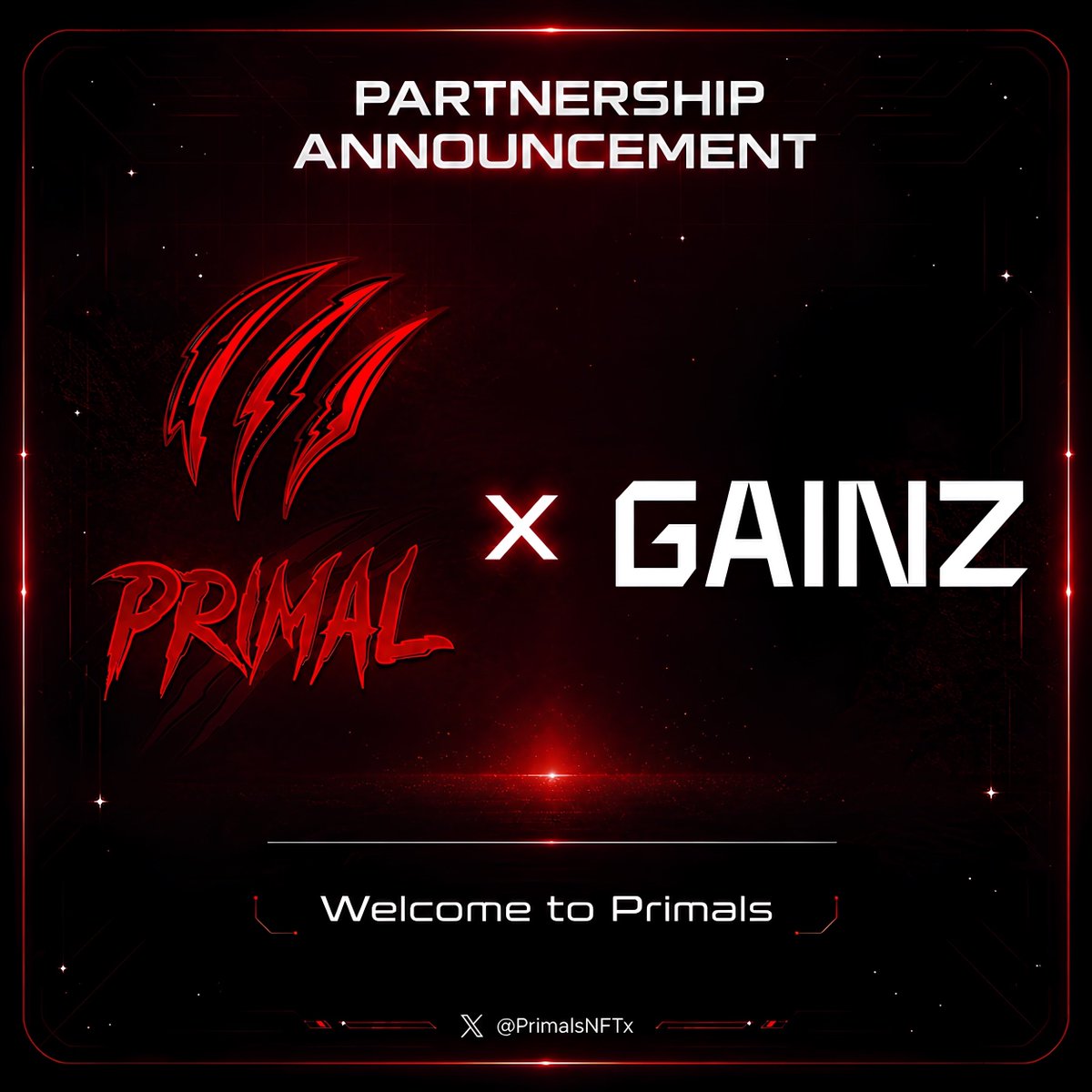 PrimalsNFTx's tweet photo. We would like to welcome @GAINZNFTs to a strategic partnership with Primals NFT 🤝

Their utility, creativity, and community focus are next level and it doesn’t go unnoticed. https://t.co/89y4GNtSkK