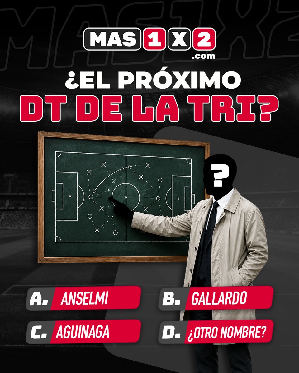 Mas1x2's tweet photo. Ecuador sigue sin DT y el reloj corre ⏳

¿Cuál crees que debería tomar las riendas de la Tri? Déjanos tu opción en los comentarios 👇

#SeleccionEcuador #LaTri #NuevoDT https://t.co/VfN2T7PqTI