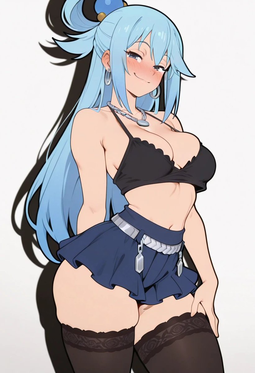 waifuhall's tweet photo. Aqua from Konosuba - sfw https://t.co/PbJr3P7xX1