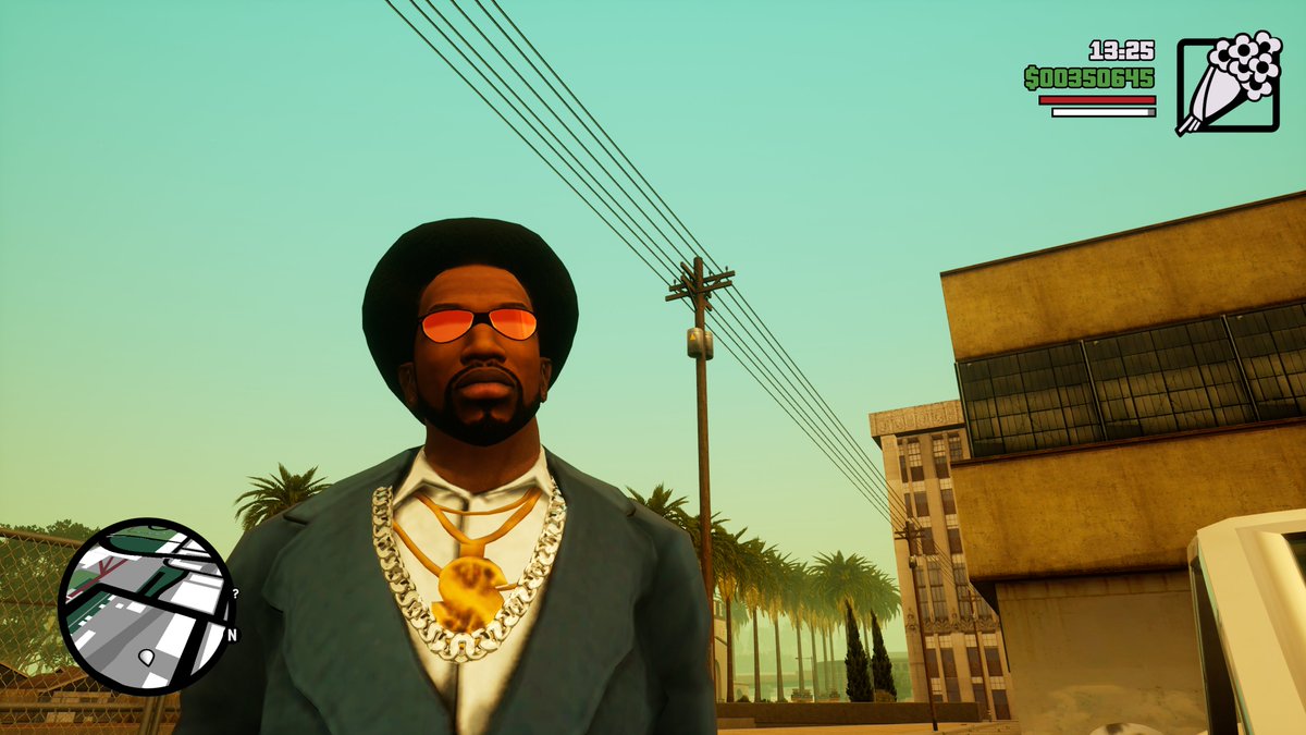TravisBickler's tweet photo. Shout out to that crazy bitch, Denise! She hooked me up with my new dropped out pimp suit.
#GTASA #GTASanAndreas #SanAndreas #GTA #RockstarGames #Rockstar #CJ https://t.co/yEBxpK0bh9