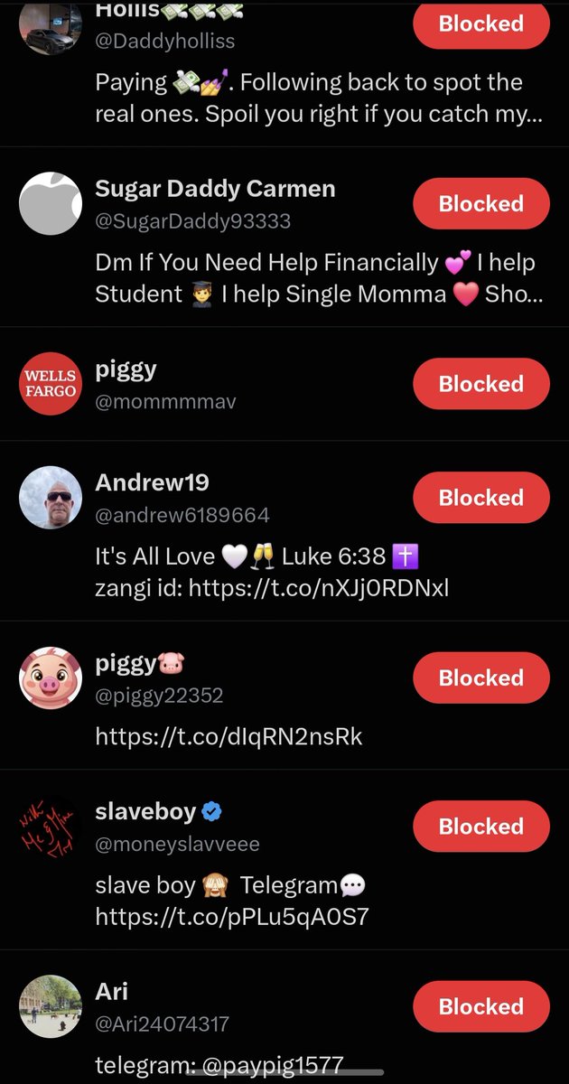 Mkatmk420's tweet photo. Warning to #findom girlie, all scammers https://t.co/DvAHPLYgfC