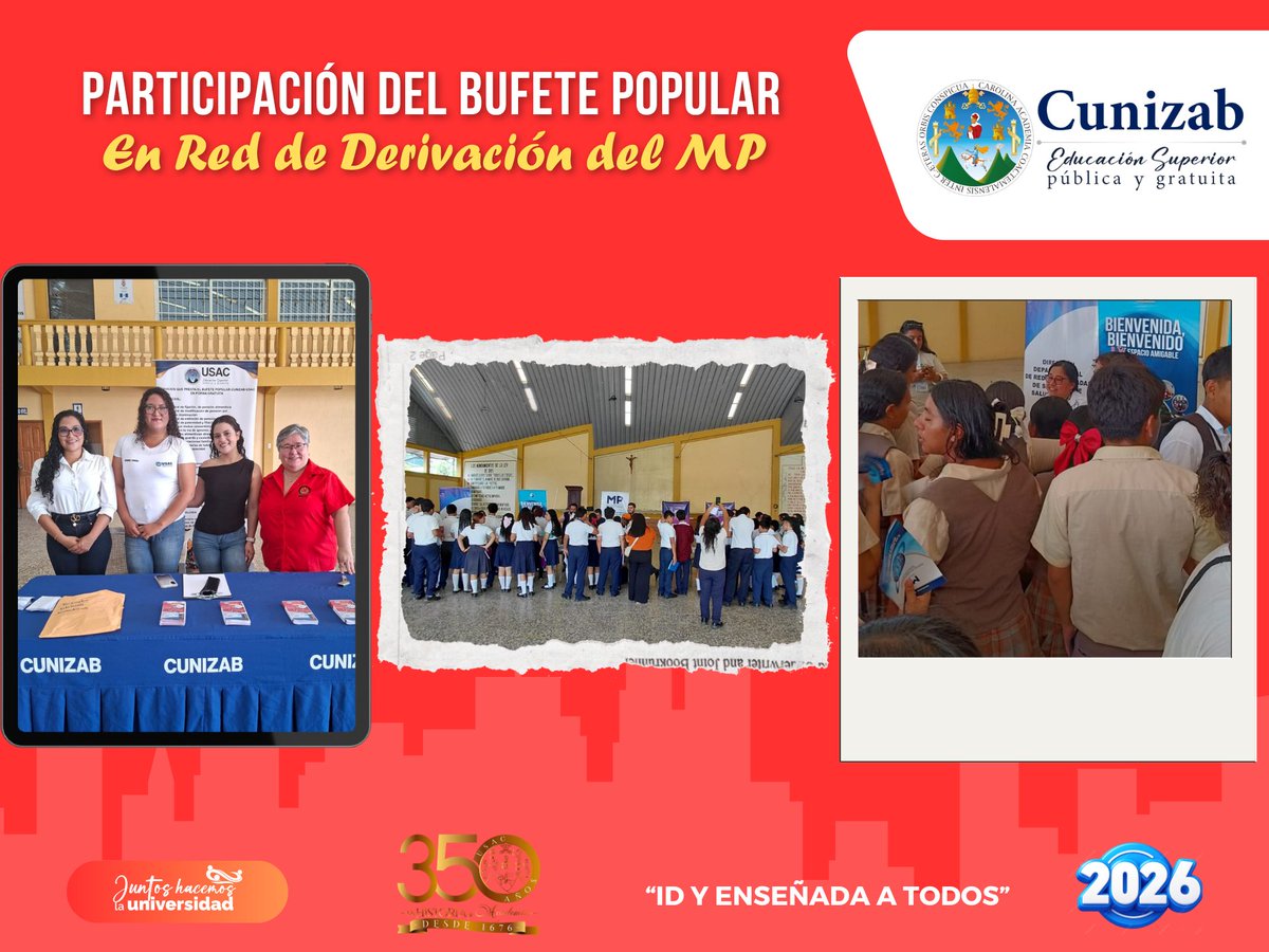 Cunizab2's tweet photo. El  Bufete Popular de CUNIZAB; participó el día de hoy, en su calidad de miembros de la Red de Derivación del MP, en la feria  informativa que se llevó a cabo en el Salón de la Parroquia "Santo Tomás  de Aquino", en la localidad de Sto. Tomás de Castilla, Pto. Barrios,  Izabal. https://t.co/cGqeKqsZcr