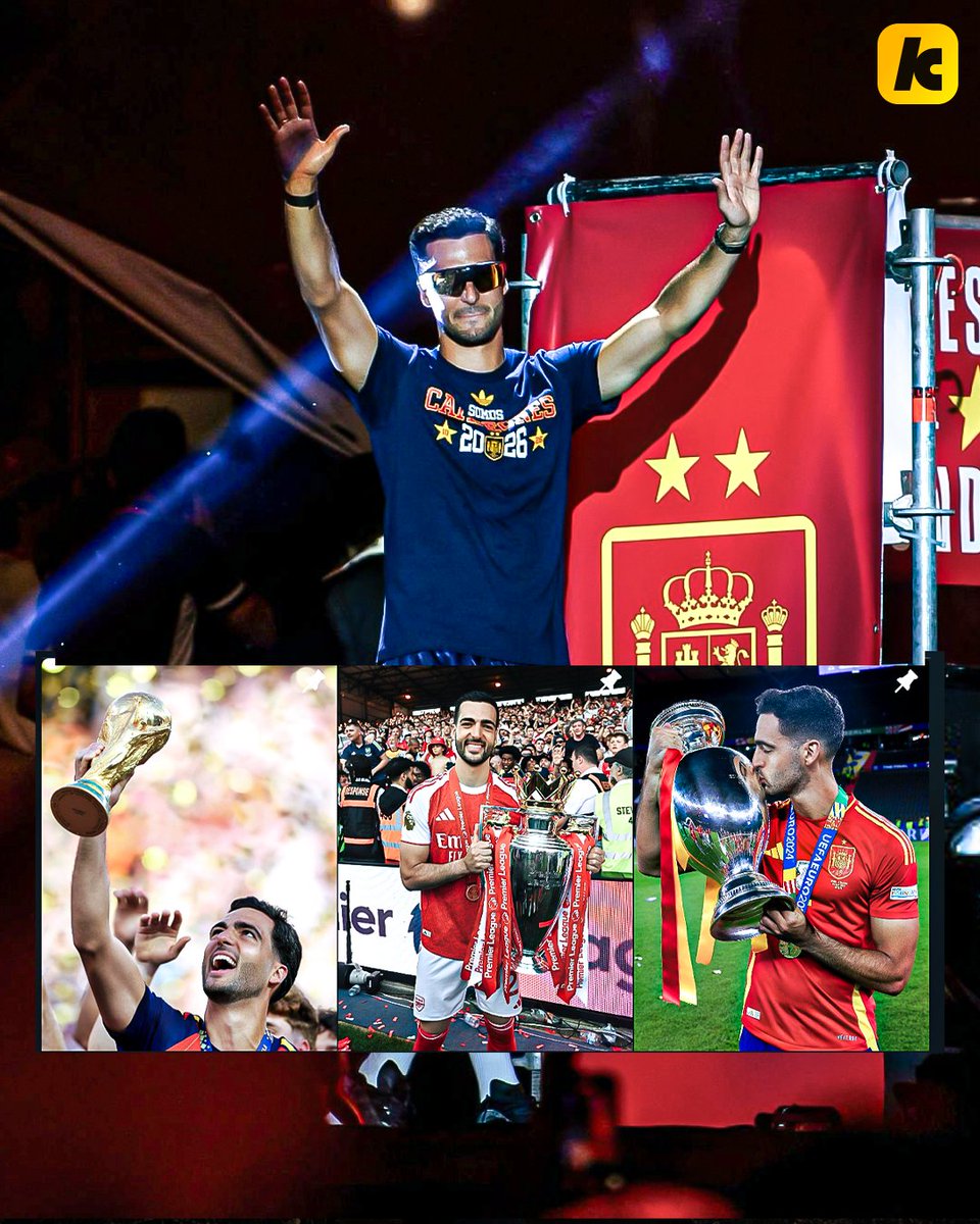 kooora's tweet photo. المنشورات المثبتة في حساب ميكيل ميرينو على إنستجرام:

🏆 كأس العالم
🏆 الدوري الإنجليزي
🏆 اليورو

ما هذا الاستعراض؟ 🔥 https://t.co/ayAxSRJX7E