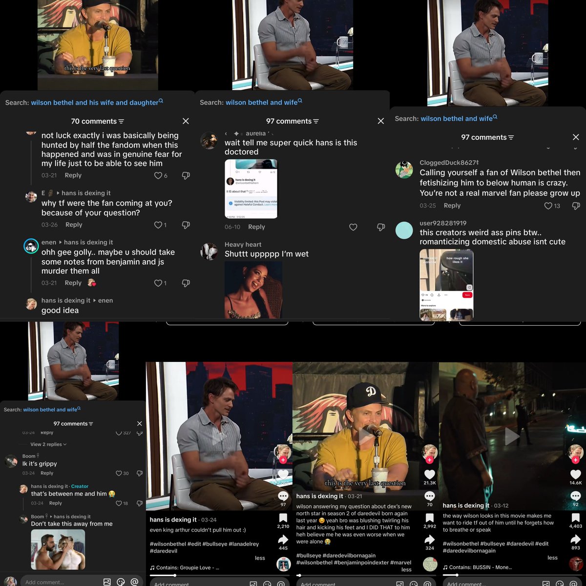 imdexingitlol's tweet photo. Btw this the same person.
They said more explicit stuff too in documents. #wilsonbethel #hans #hautsch
#wilsonbetheldrama #bullseye #daredevil #daredevilfandom #bullseyefandom #bullseyehans
Double face. https://t.co/95ODTqX0mB