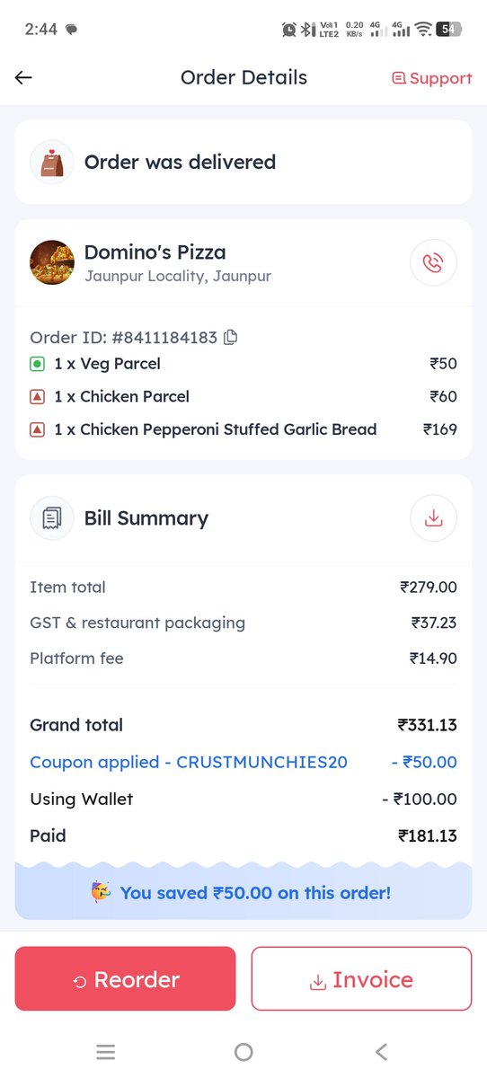 DBSHIKHAR's tweet photo. @dominos_india Jaunpur. This is not the first complaint. Received an unacceptable chicken parcel and foul-smelling sauce, raising serious food safety concerns. I don't want a refund I want strict action. If no action is taken, I will approach Consumer Court and @fssaiindia. https://t.co/JyZECnlYtN