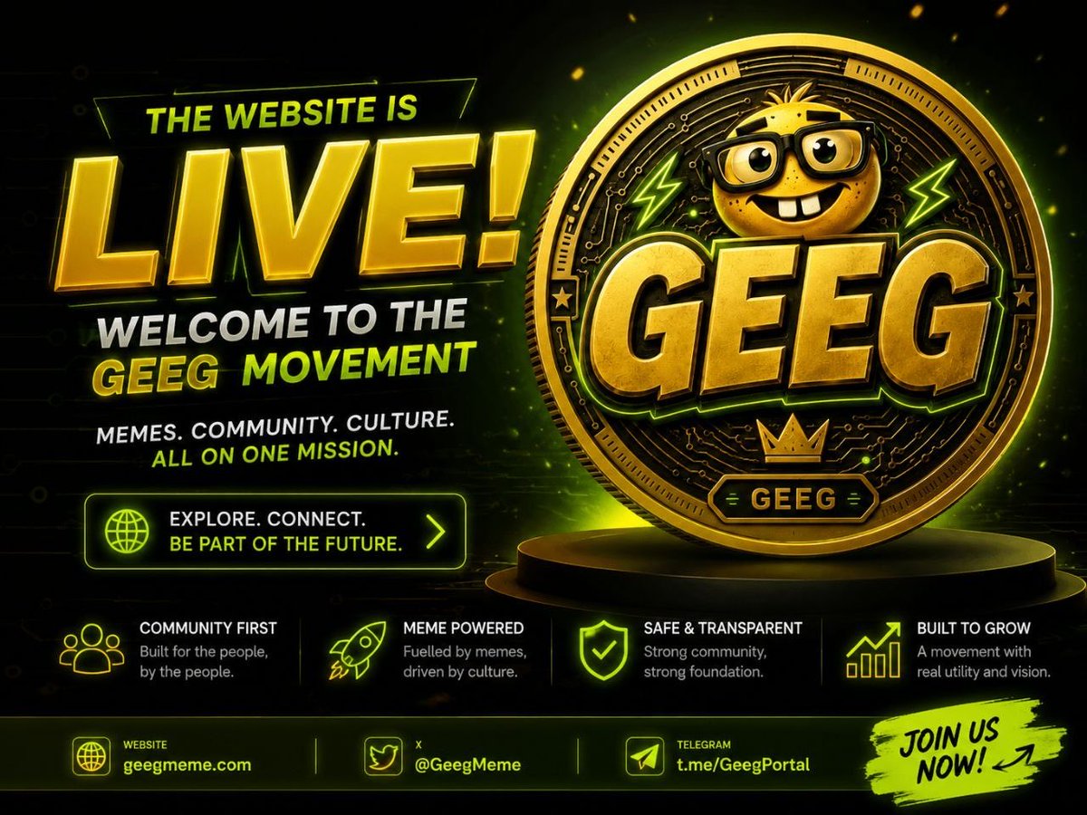 GeegCoin's tweet photo. $GEEG Website is up. The meme era begins. 💪

https://t.co/VKHRB7vX9H https://t.co/rcrenwwfxO