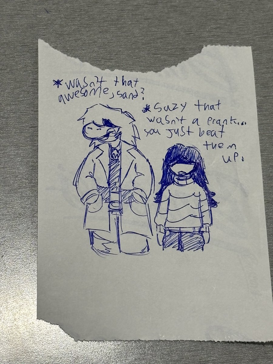 ooohcoconuts's tweet photo. work doodles of my three children

#DELTARUNE #AGENTIVEAU #negativetale https://t.co/gMatBBuqcy