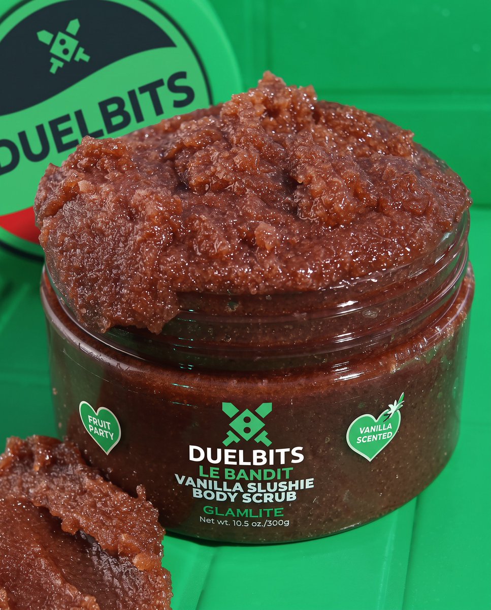 Duelbits's tweet photo. Casino fans will soon be able to smell like their favorite slots thanks to this Duelbits body wash.

Duelbits is releasing a Seamen Fruit Party Body Scrub and a Le Bandit Body Wash. https://t.co/Wg9ZUmrtzQ
