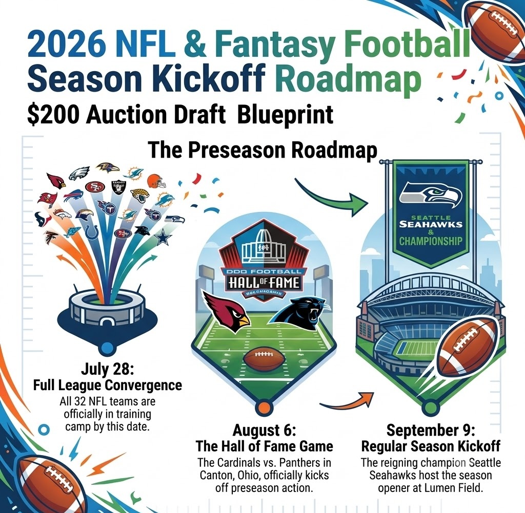 sportbracketRH's tweet photo. 🏈 The football wave is HERE. New episode: NFL camps are open, CFB kickoff is close, and fantasy draft season is on us all at once. Our season preview + the free printables to prep. 🎧 https://t.co/kMG1NhS809 https://t.co/MysI13P2IW